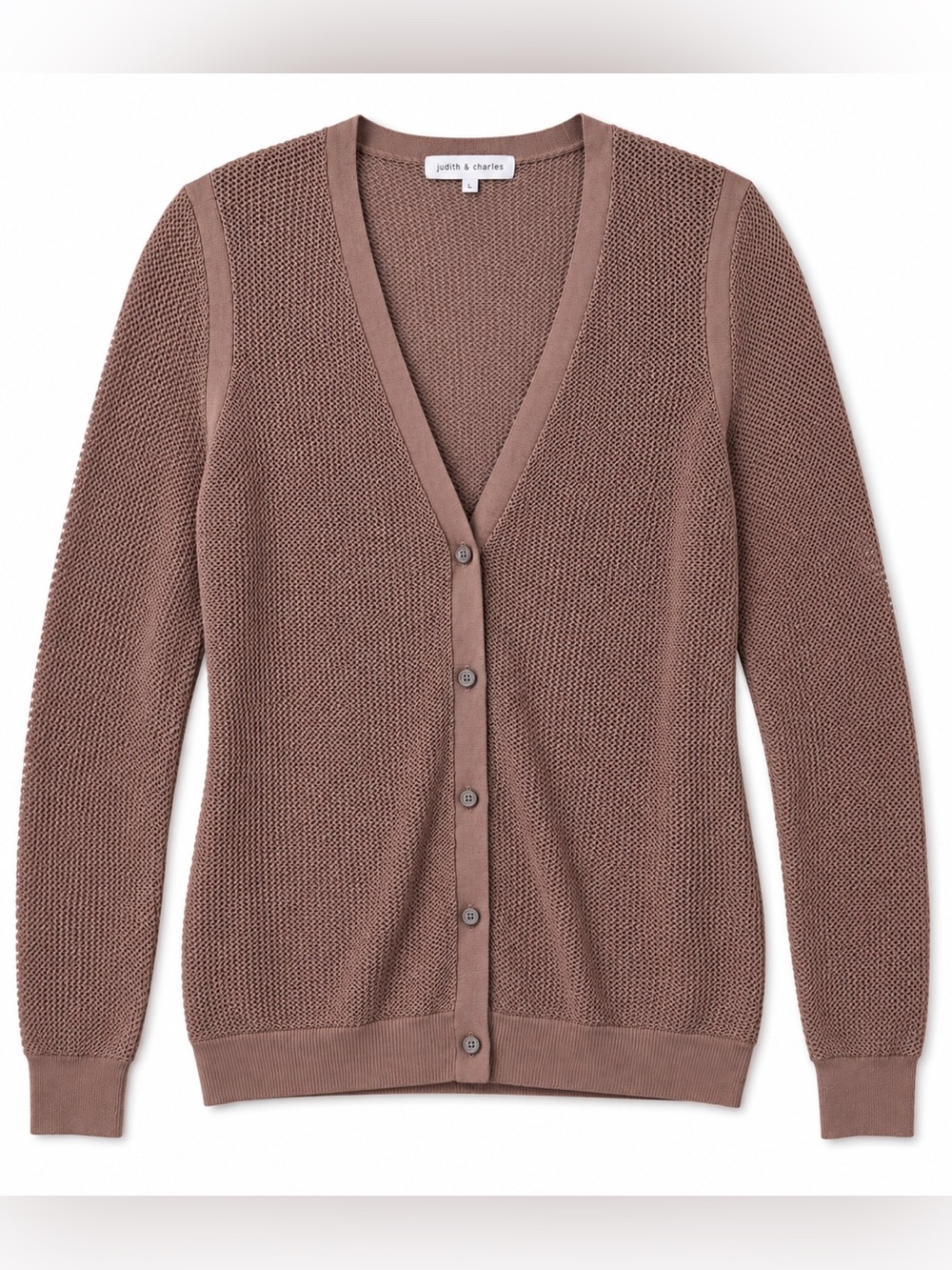 Judith and Charles Silk Blend Knit Cardigan Size Large